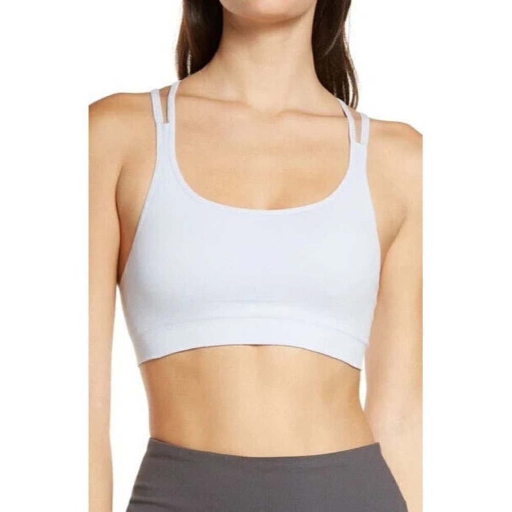 ZELLA seamless white strappy sports bra size Xsmall BNWOT